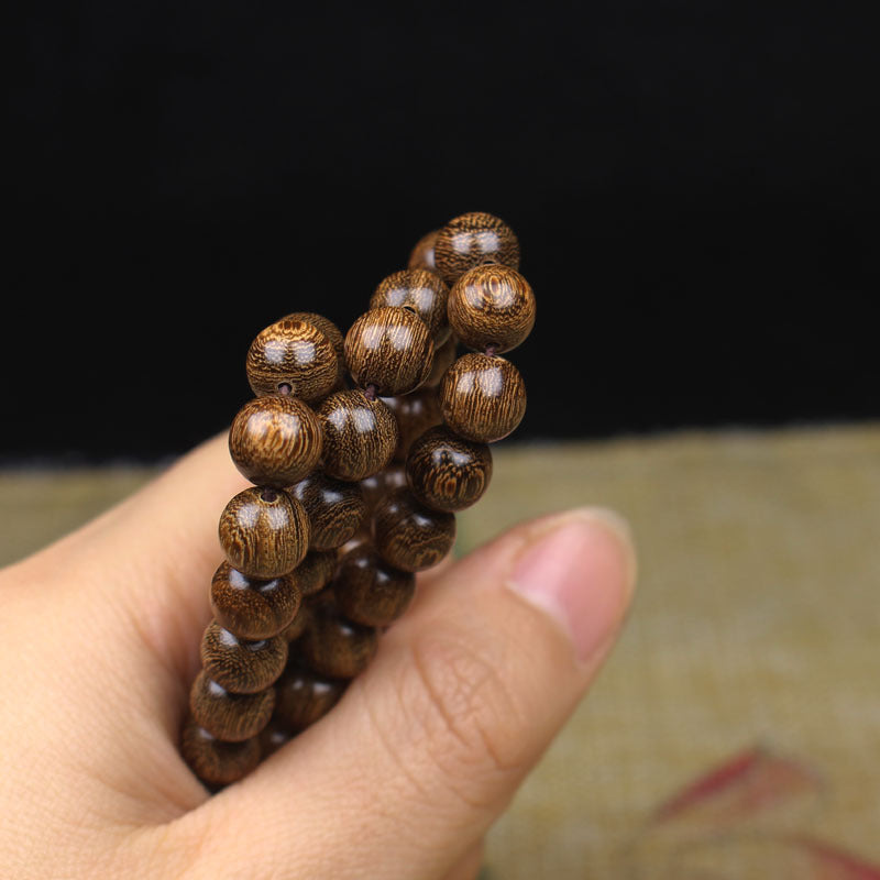 Women's & Men's Gold Sandalwood Solid Wood Beads Gift Bracelets