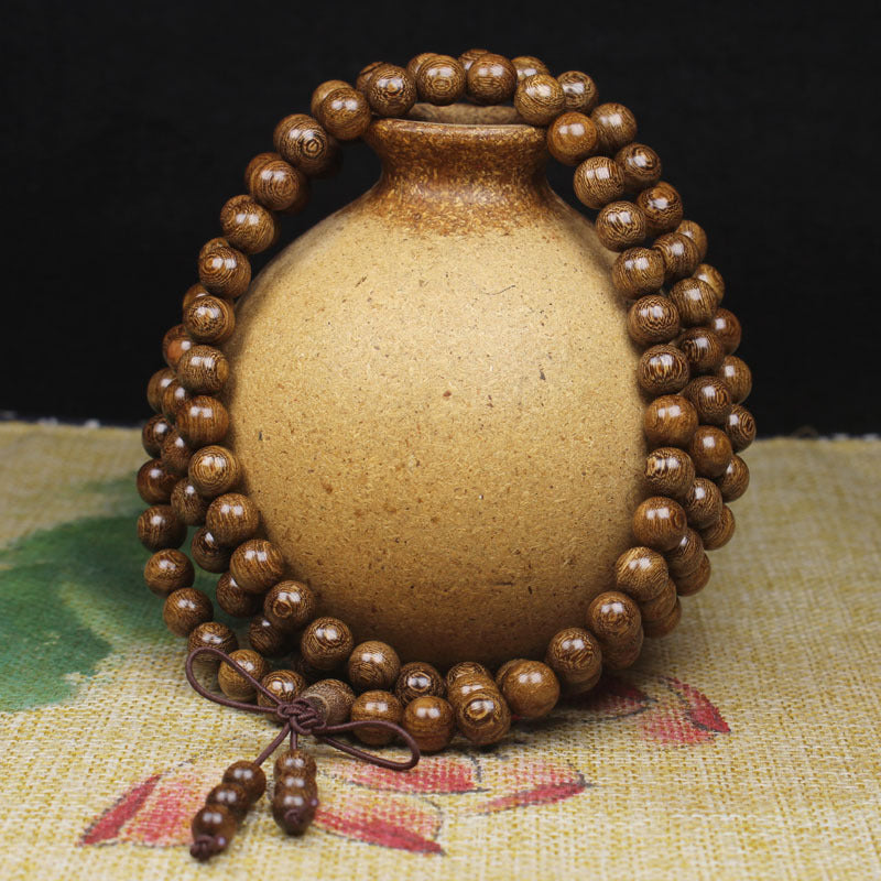 Women's & Men's Gold Sandalwood Solid Wood Beads Gift Bracelets