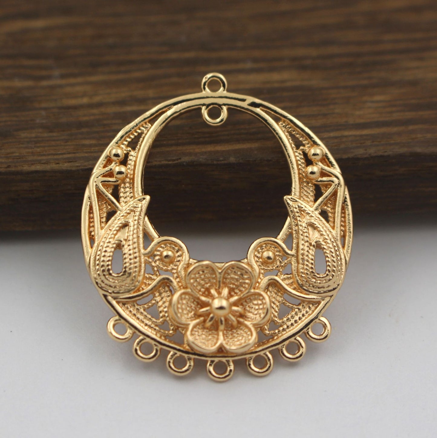 Graceful Handmade Cast Copper Round Tassel Jewelry Accessories