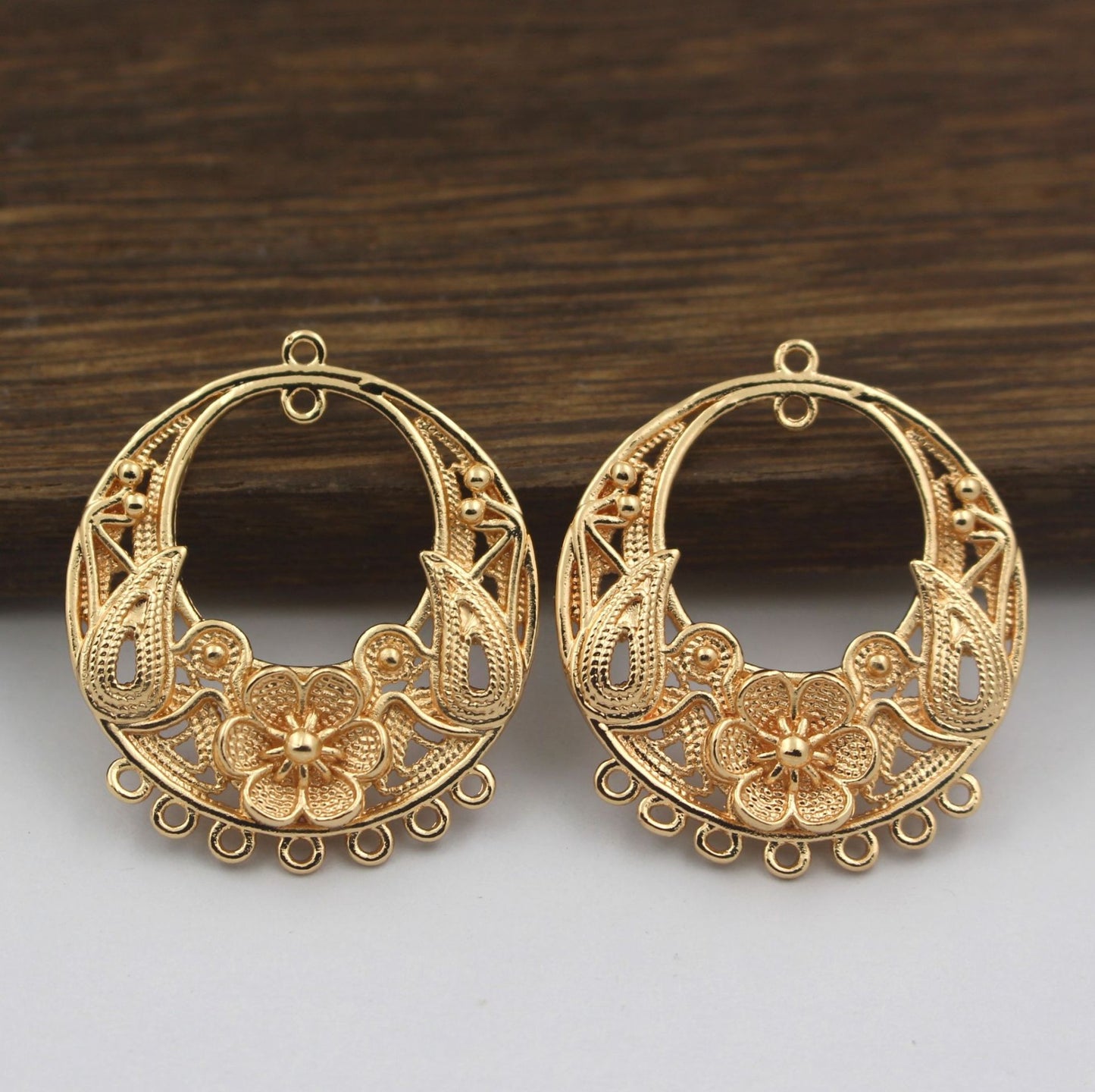 Graceful Handmade Cast Copper Round Tassel Jewelry Accessories