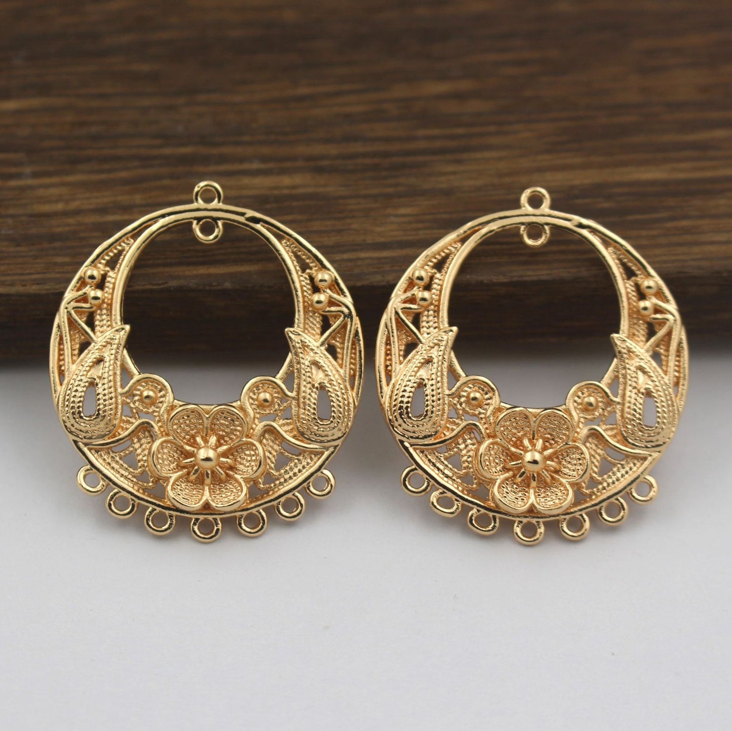 Graceful Handmade Cast Copper Round Tassel Jewelry Accessories