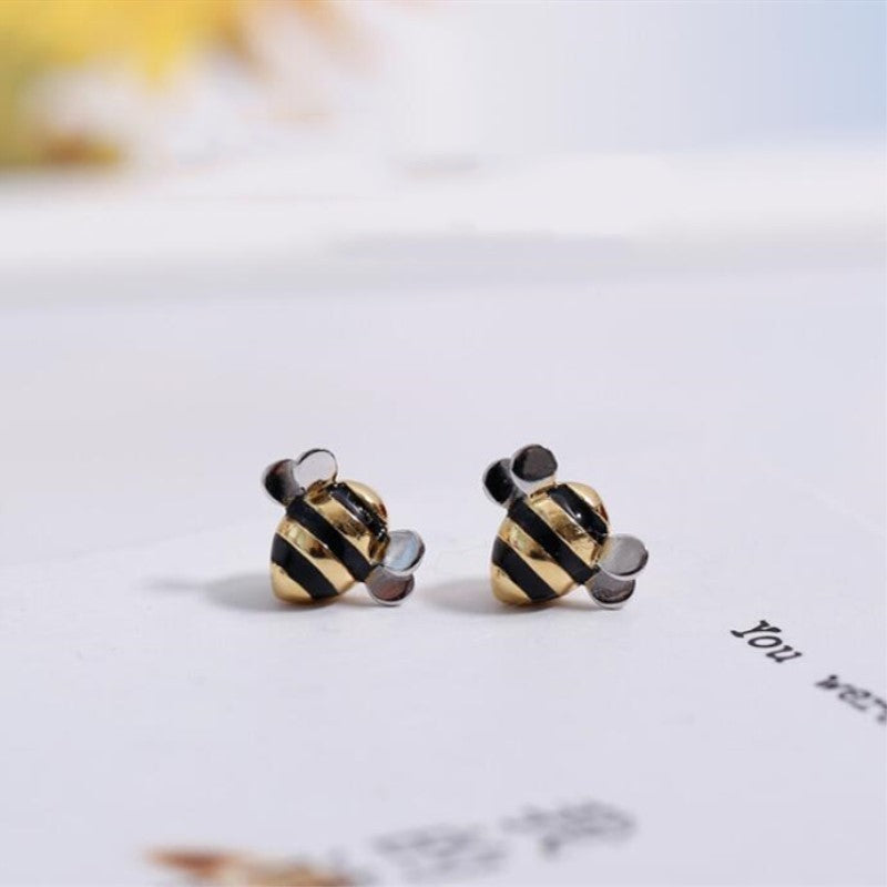 Fashion Cute Dripping Bee Two-tone Splendid Necklaces