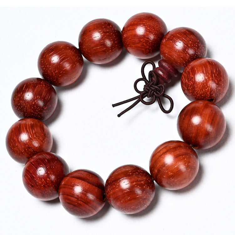 Women's & Men's Brazil Cat Eye Rosewood Padauk Beads Small Bracelet