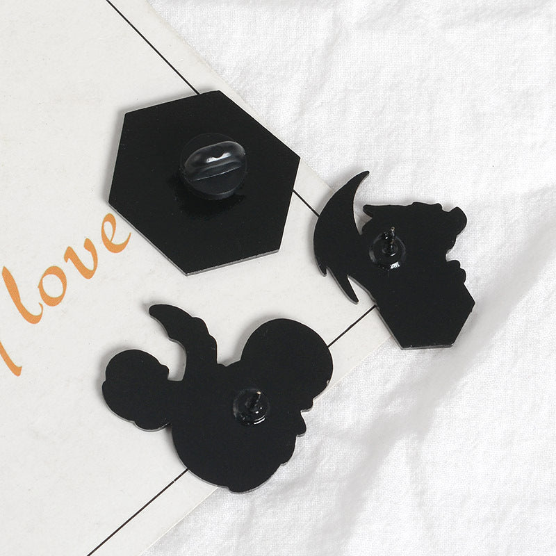 Cartoon Oil Drip Brooch Dice Pin Brooches