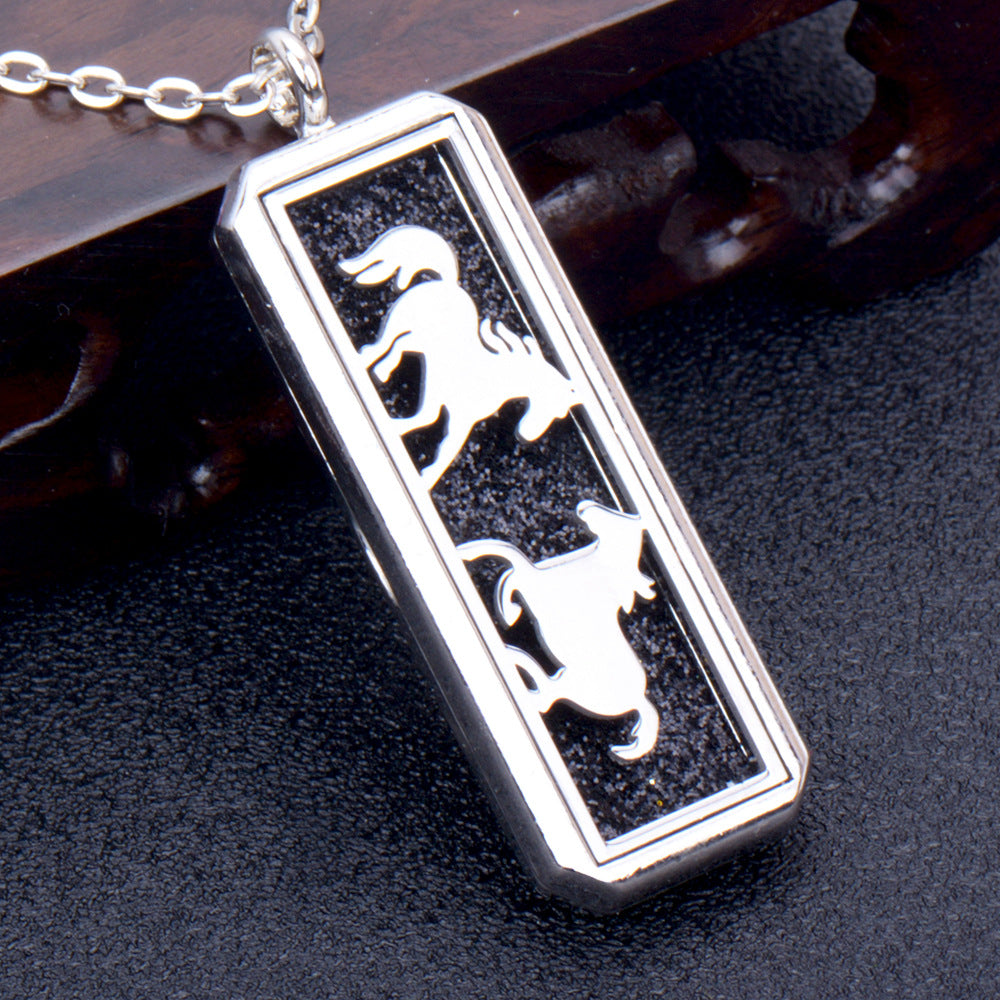 Stainless Steel Rectangular Essential Oil Open Long Necklaces