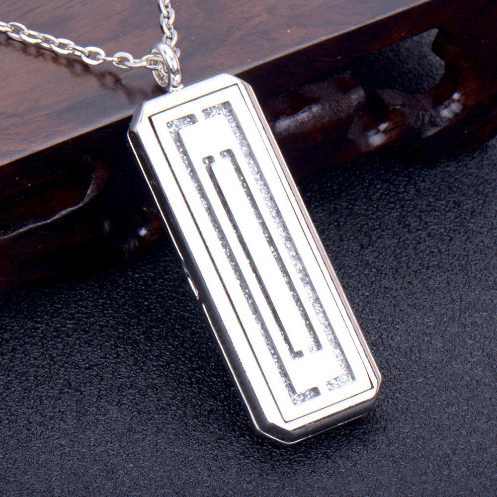 Stainless Steel Rectangular Essential Oil Open Long Necklaces