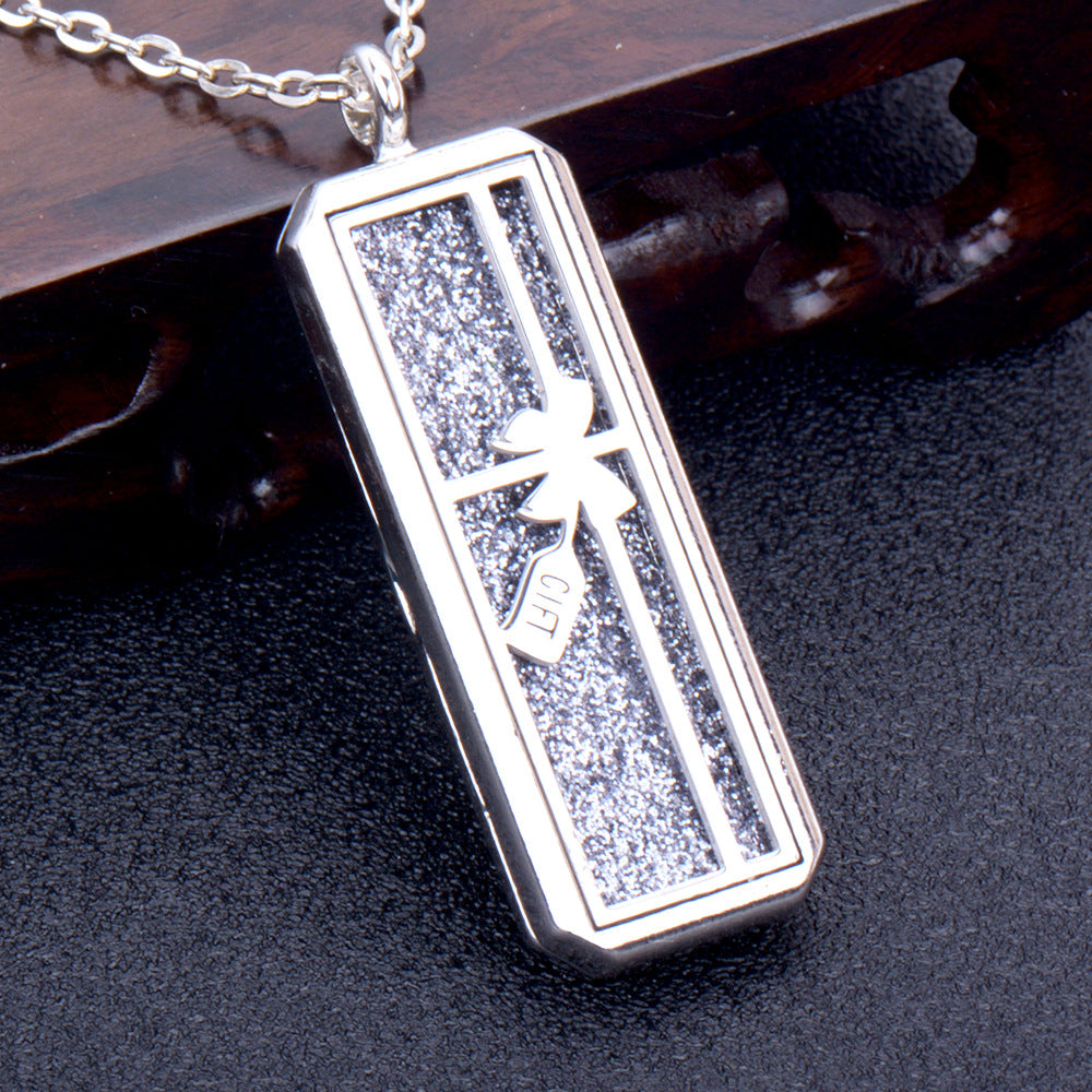 Stainless Steel Rectangular Essential Oil Open Long Necklaces