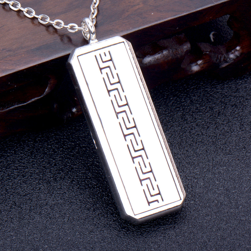 Stainless Steel Rectangular Essential Oil Open Long Necklaces