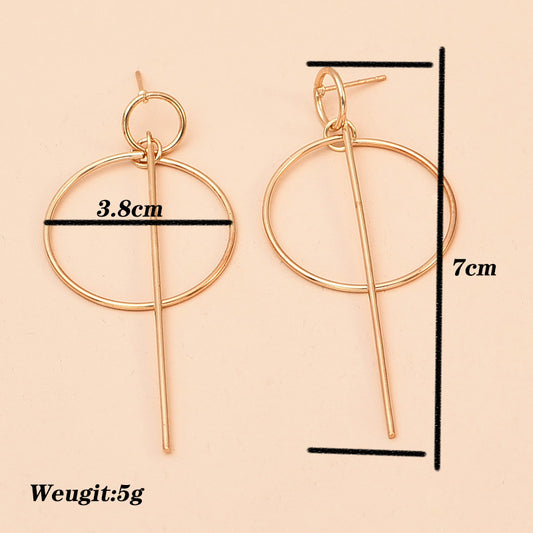 Fashion Fashionmonger Simple Round Circle Geometric Earrings