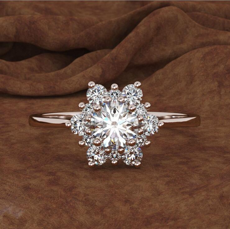 Women's Diamond Luxury Creative Micro Inlaid Zircon Ring