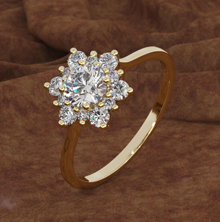 Women's Diamond Luxury Creative Micro Inlaid Zircon Ring