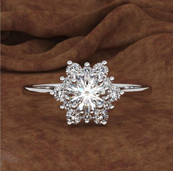 Women's Diamond Luxury Creative Micro Inlaid Zircon Ring