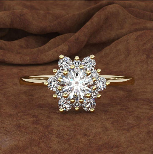 Women's Diamond Luxury Creative Micro Inlaid Zircon Ring