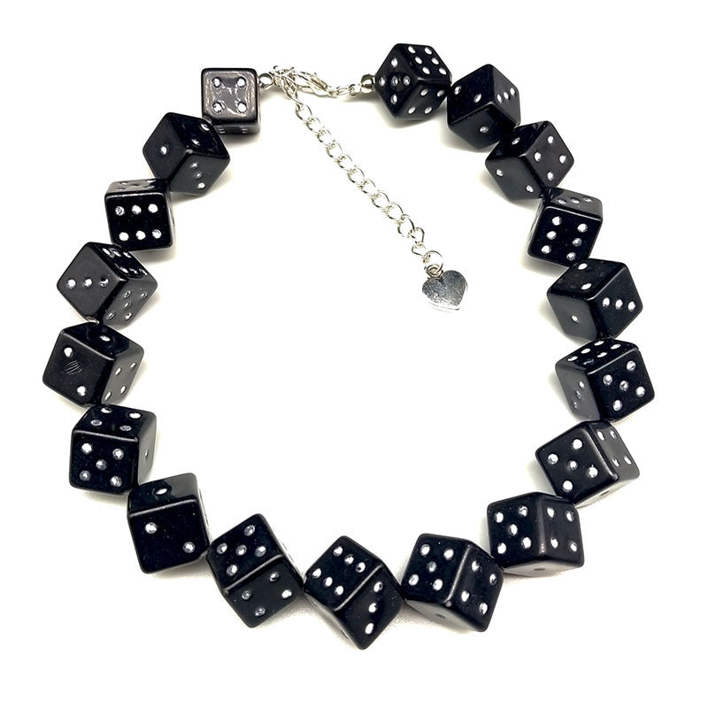 Comfortable Charming Punk Creative Black Dice Rings