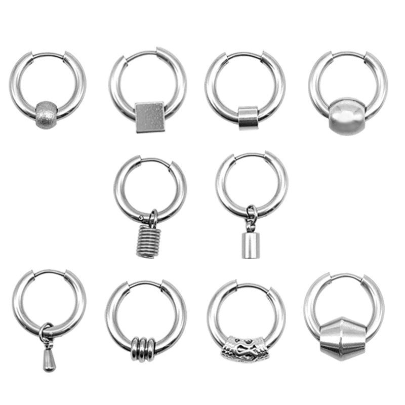 Men's Street Korean Style Ear Clip Popular Earrings