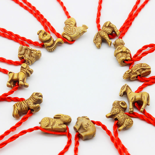Imitation Peach Wood Red Rope 2 Yuan Store Promotional Novelties Bracelets