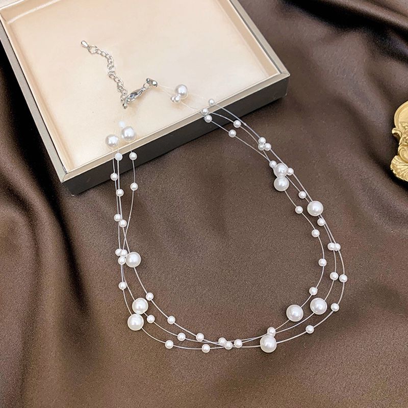 Starry Sky Pearl Elegant Cold Wind Net Fashion Fishing Necklace