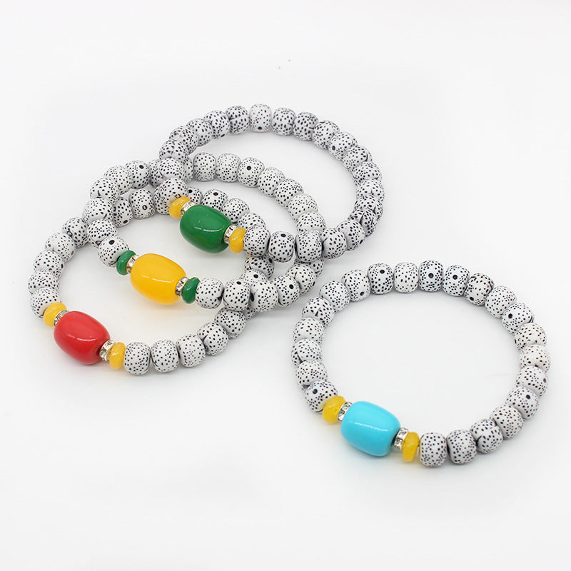 Imitation Beeswax Resin Bodhi Ethnic Style Bracelet