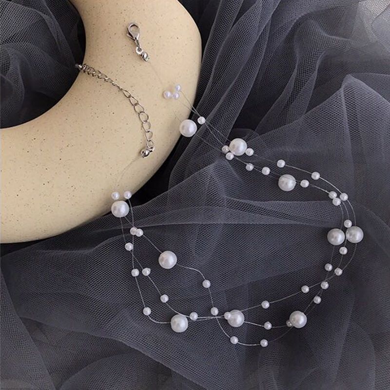 Starry Sky Pearl Elegant Cold Wind Net Fashion Fishing Necklace