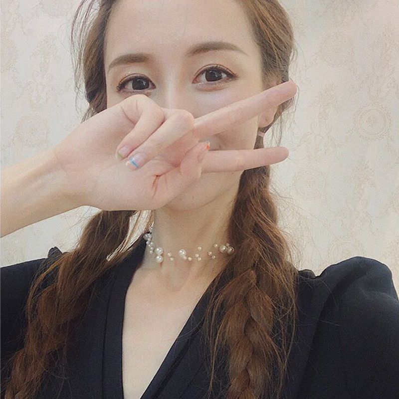 Starry Sky Pearl Elegant Cold Wind Net Fashion Fishing Necklace