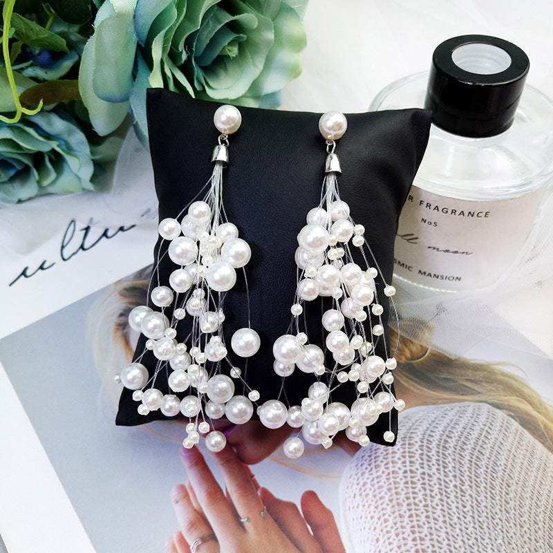 Starry Sky Pearl Elegant Cold Wind Net Fashion Fishing Necklace