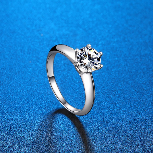 Women's Artificial Diamond Karat Color Moissanite Home Rings