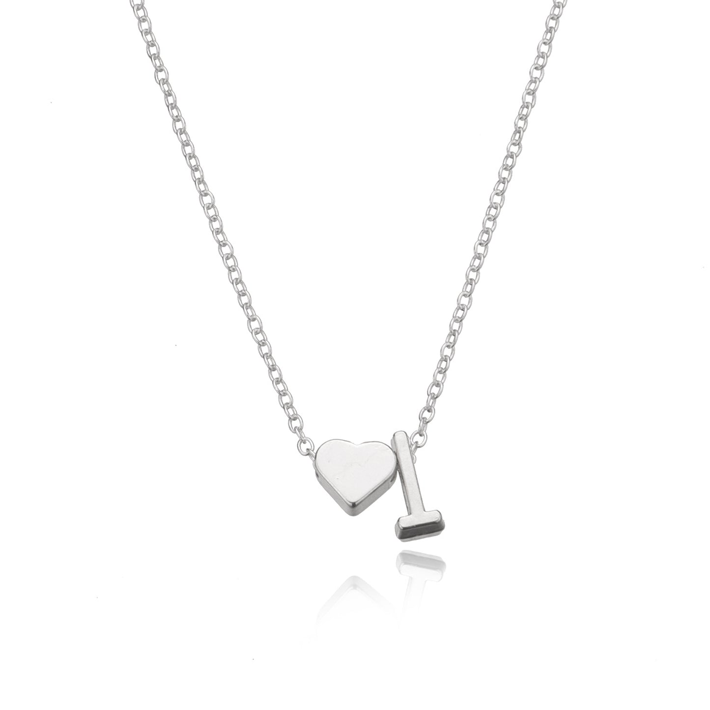 Fashion Accessories Peach Heart Single-layer Letter Necklaces