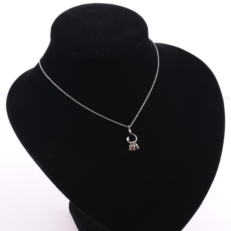 Women's Gold Three Small Fish Short Niche Bag Clavicle Necklace