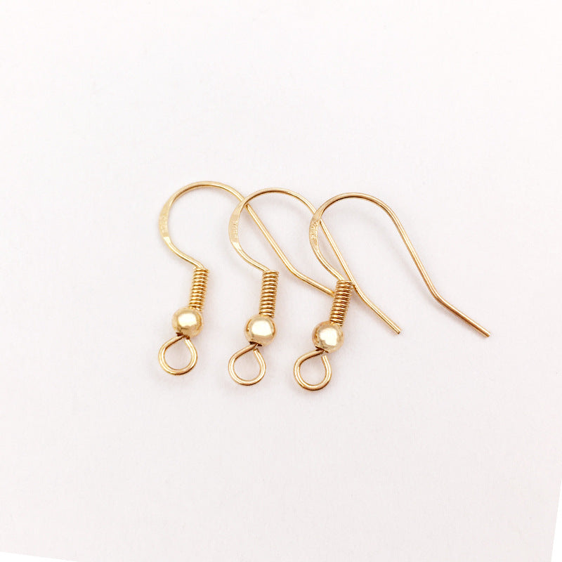 Glamorous Carved Sier Handcraft Material Package Ear Hook