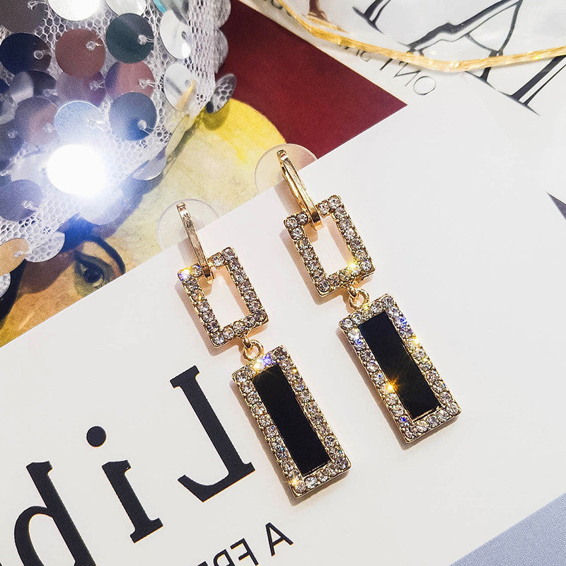 Tassel Female Temperamental Long Eardrops Face Rings