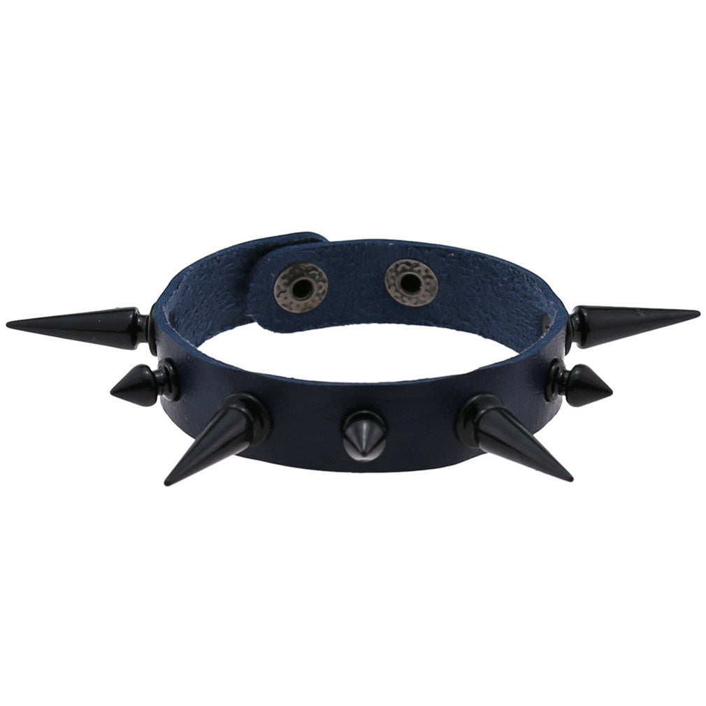 Women's & Men's Exaggerated Personalized Wristband Tapered Pointed Rivet Bracelets