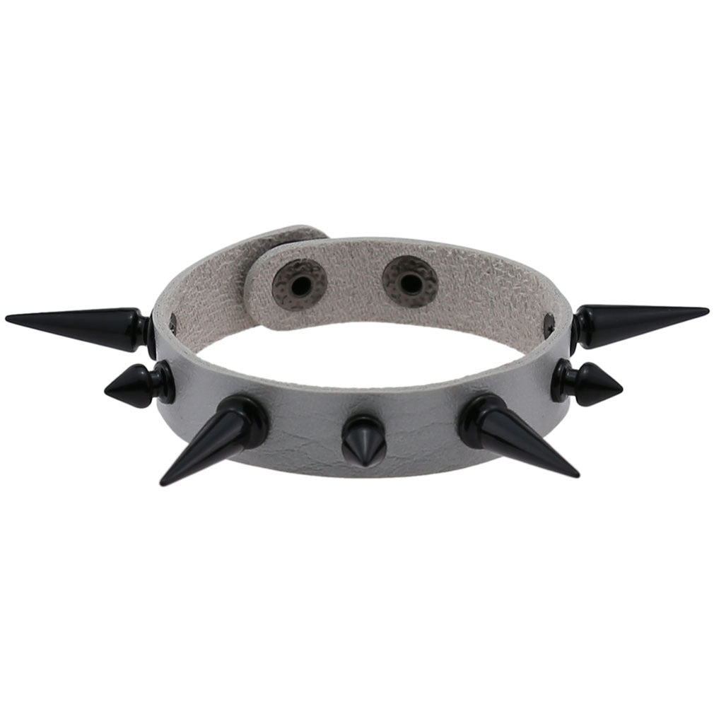 Women's & Men's Exaggerated Personalized Wristband Tapered Pointed Rivet Bracelets