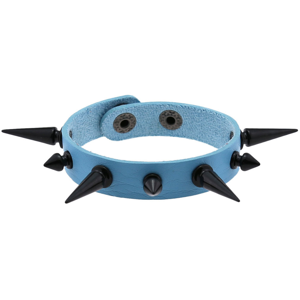 Women's & Men's Exaggerated Personalized Wristband Tapered Pointed Rivet Bracelets