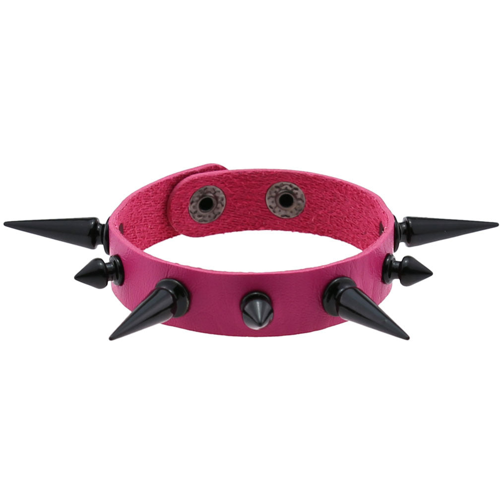 Women's & Men's Exaggerated Personalized Wristband Tapered Pointed Rivet Bracelets