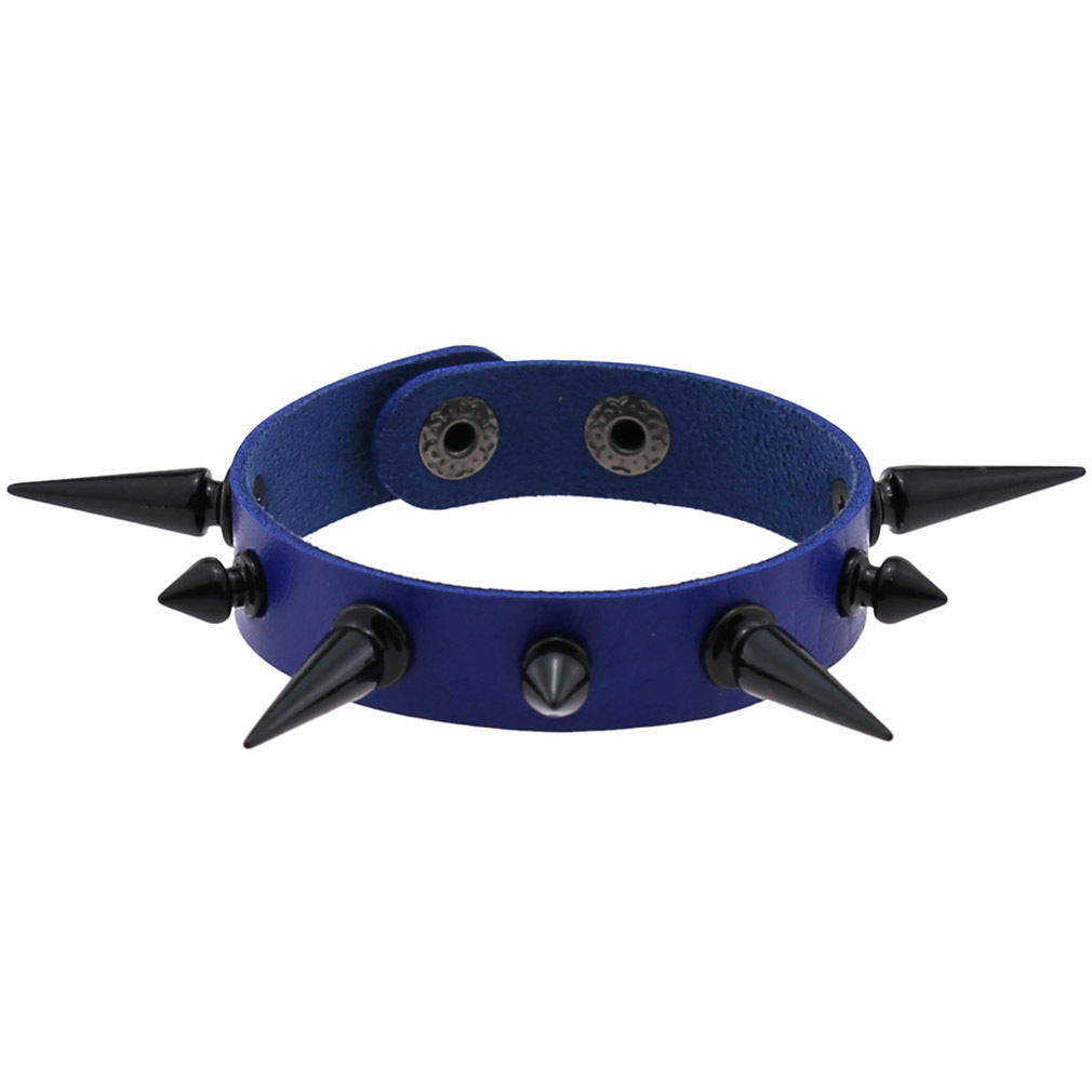 Women's & Men's Exaggerated Personalized Wristband Tapered Pointed Rivet Bracelets