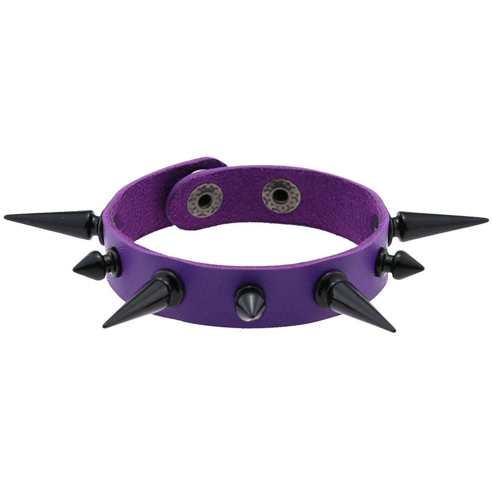 Women's & Men's Exaggerated Personalized Wristband Tapered Pointed Rivet Bracelets