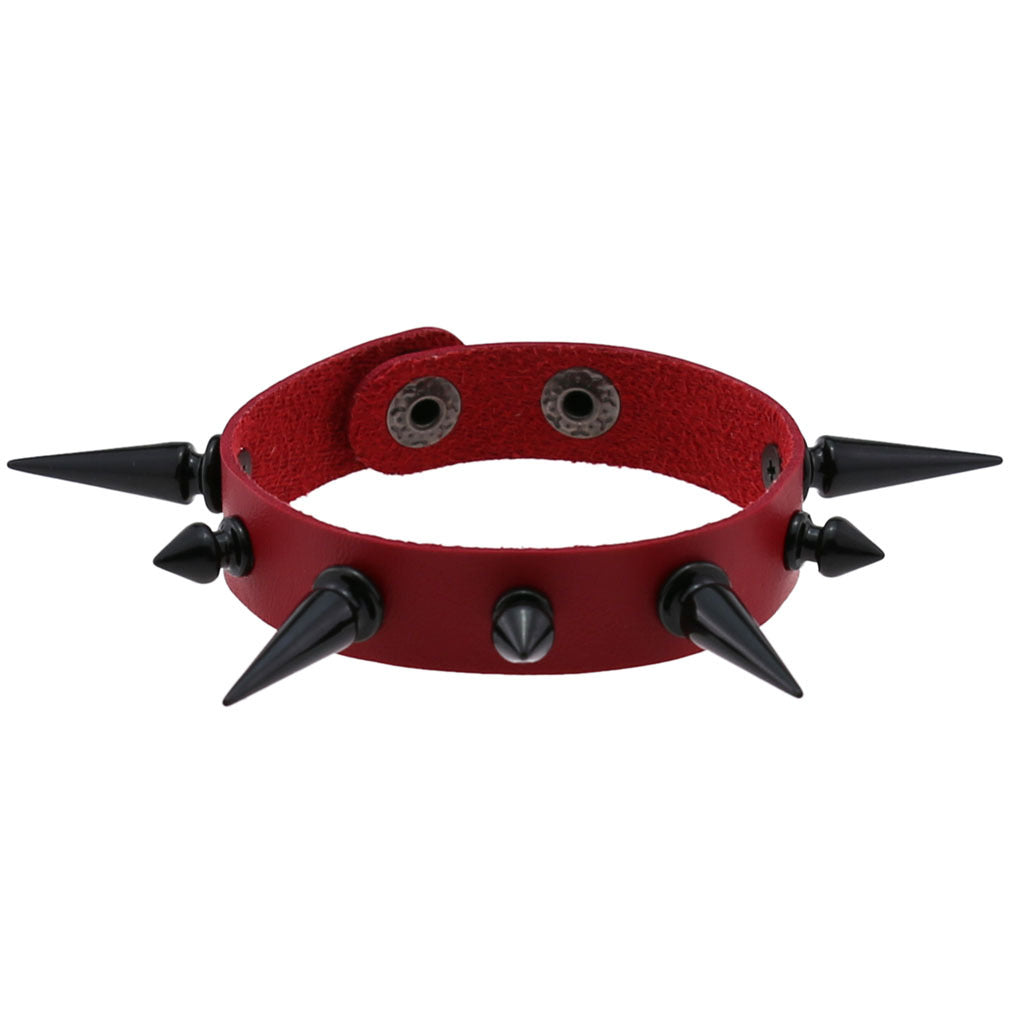 Women's & Men's Exaggerated Personalized Wristband Tapered Pointed Rivet Bracelets