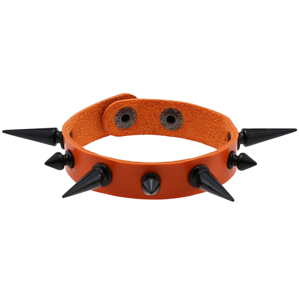Women's & Men's Exaggerated Personalized Wristband Tapered Pointed Rivet Bracelets
