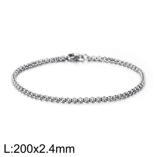 Women's & Men's Steel Ornament Personality Simple Chain Punk Bracelets