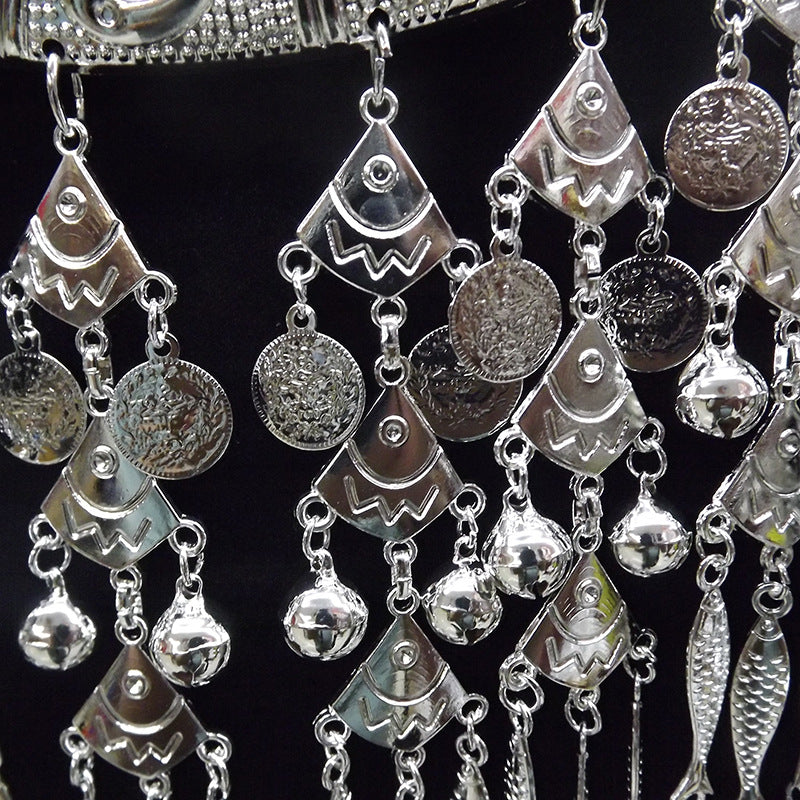 Ethnic Style Miao Sier Zodiac Bell Collar