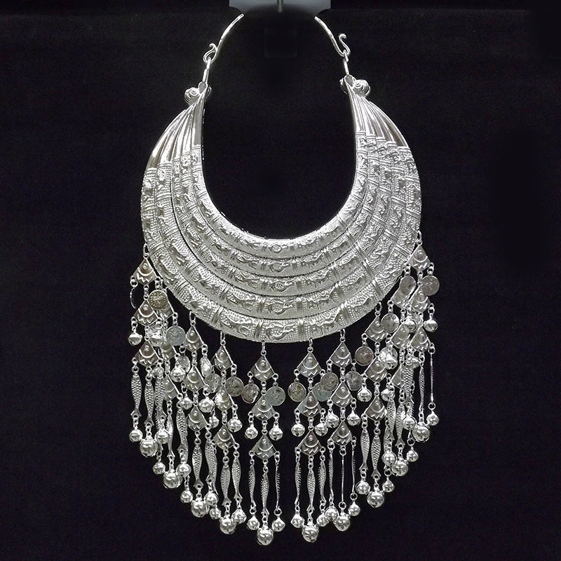 Ethnic Style Miao Sier Zodiac Bell Collar