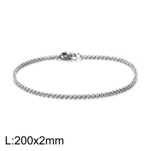 Women's & Men's Steel Ornament Personality Simple Chain Punk Bracelets