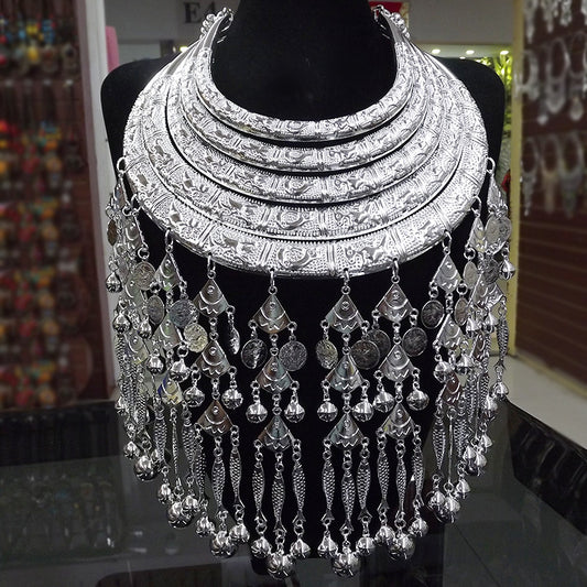 Ethnic Style Miao Sier Zodiac Bell Collar