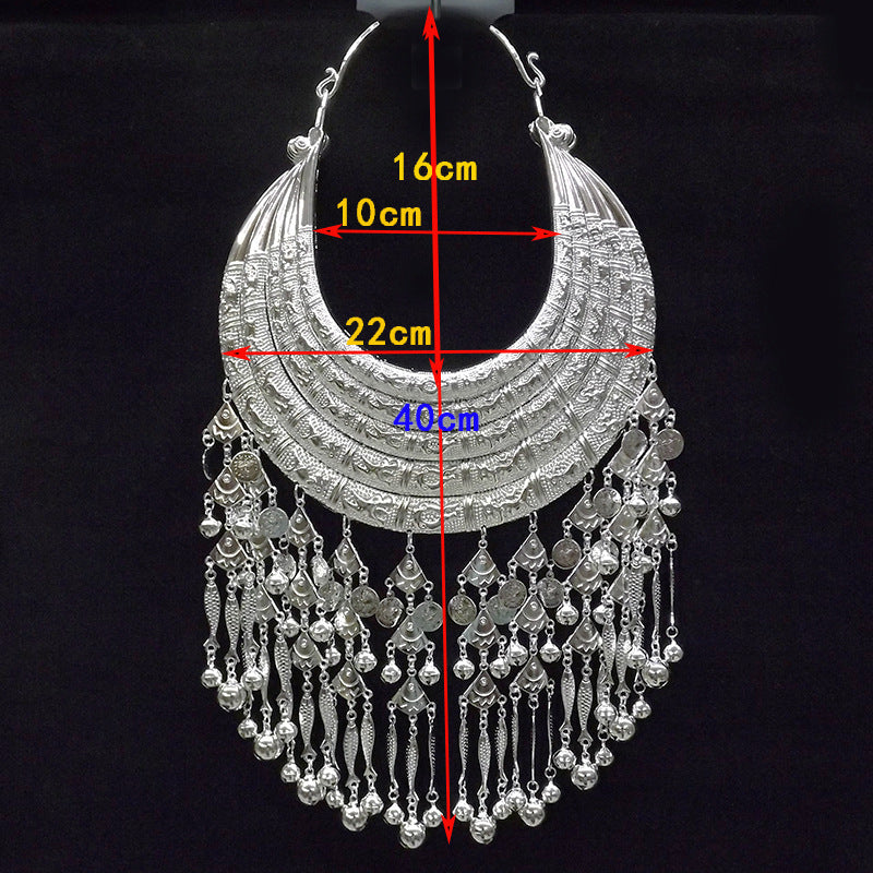 Ethnic Style Miao Sier Zodiac Bell Collar