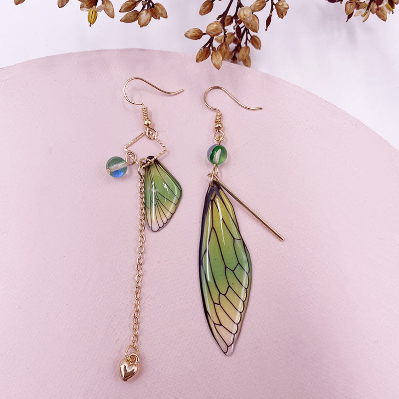 Butterfly Fresh Stylish Simulation Cicada Wing Long Earrings