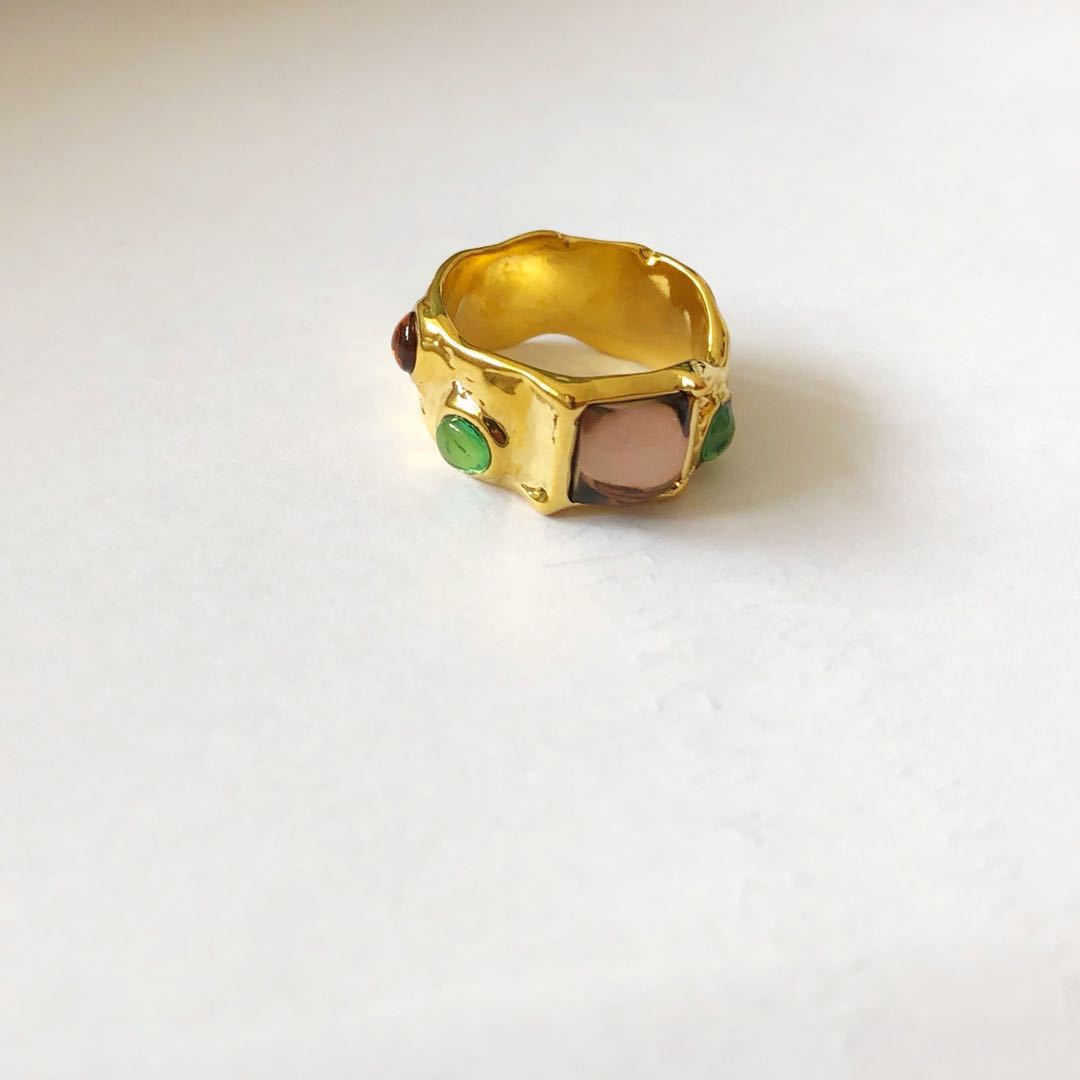 Women's Niche Retro Fashion Brass Gold-plated For Rings