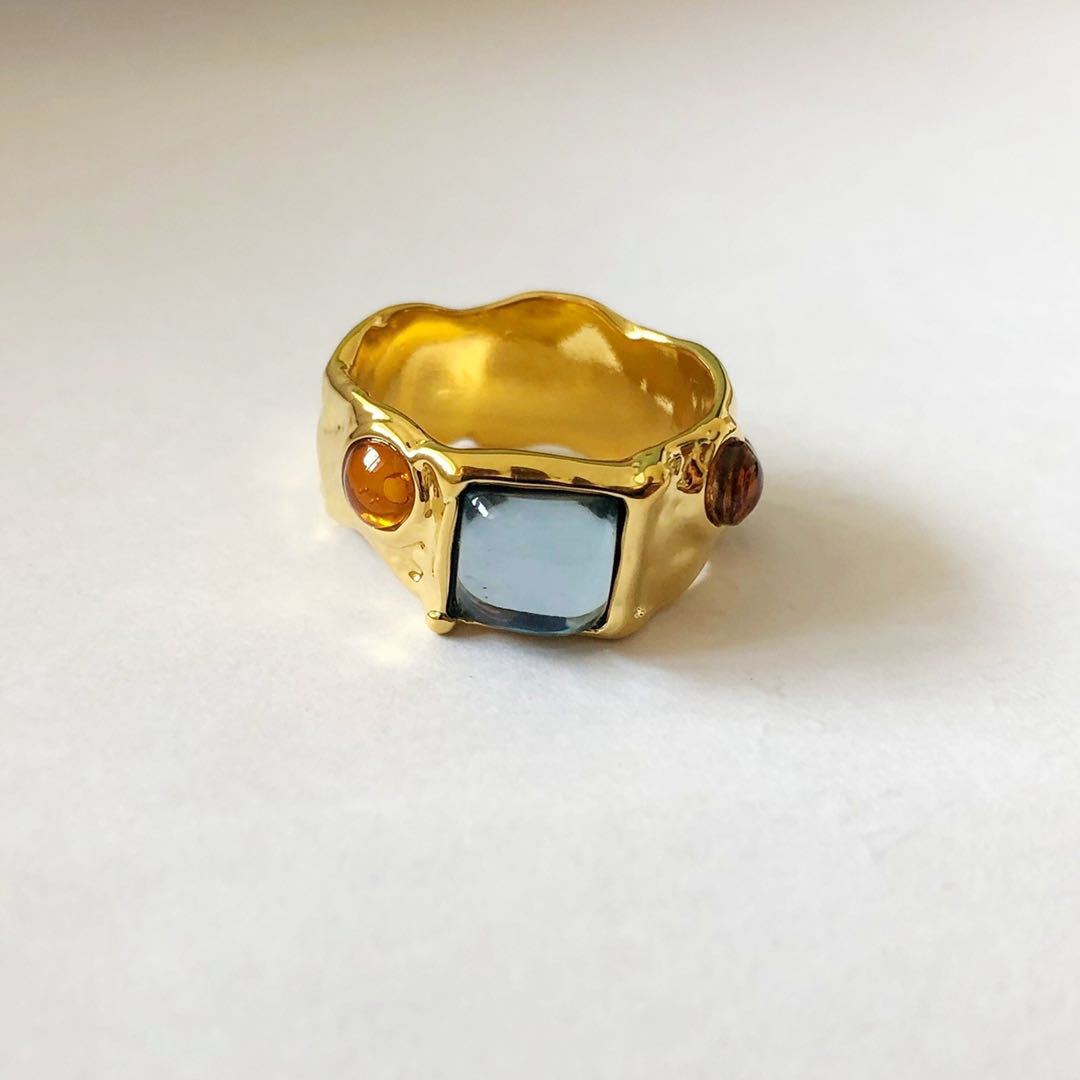 Women's Niche Retro Fashion Brass Gold-plated For Rings