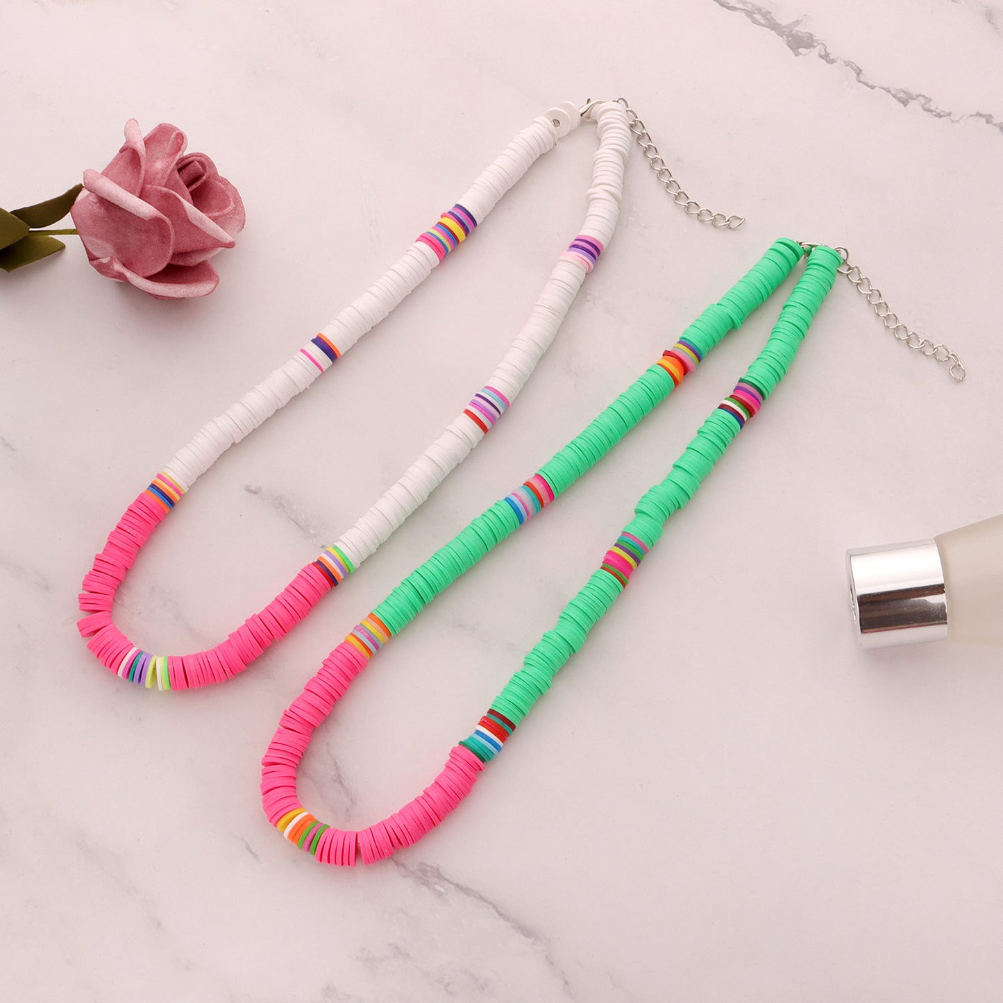 Women's Ornament Casual Style Colorful Polymer Clay Necklaces