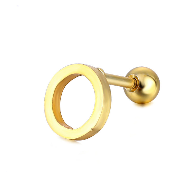Simple Popular Personalized Stainless Steel Wire Cut Ear Earrings