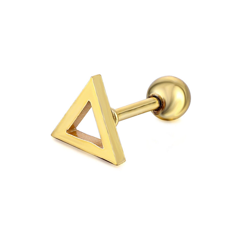 Simple Popular Personalized Stainless Steel Wire Cut Ear Earrings